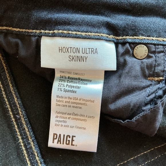 Anthropologie Paige Jeans Hoxton Ultra Skinny - Picture 7 of 10